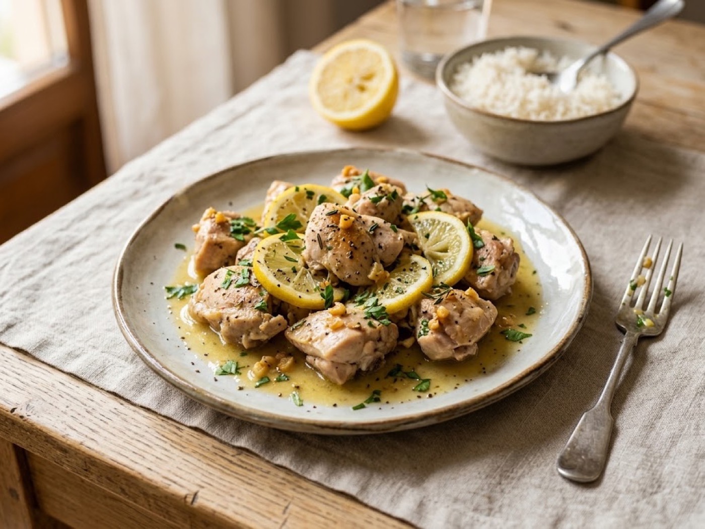 Pollo surgelato al limone