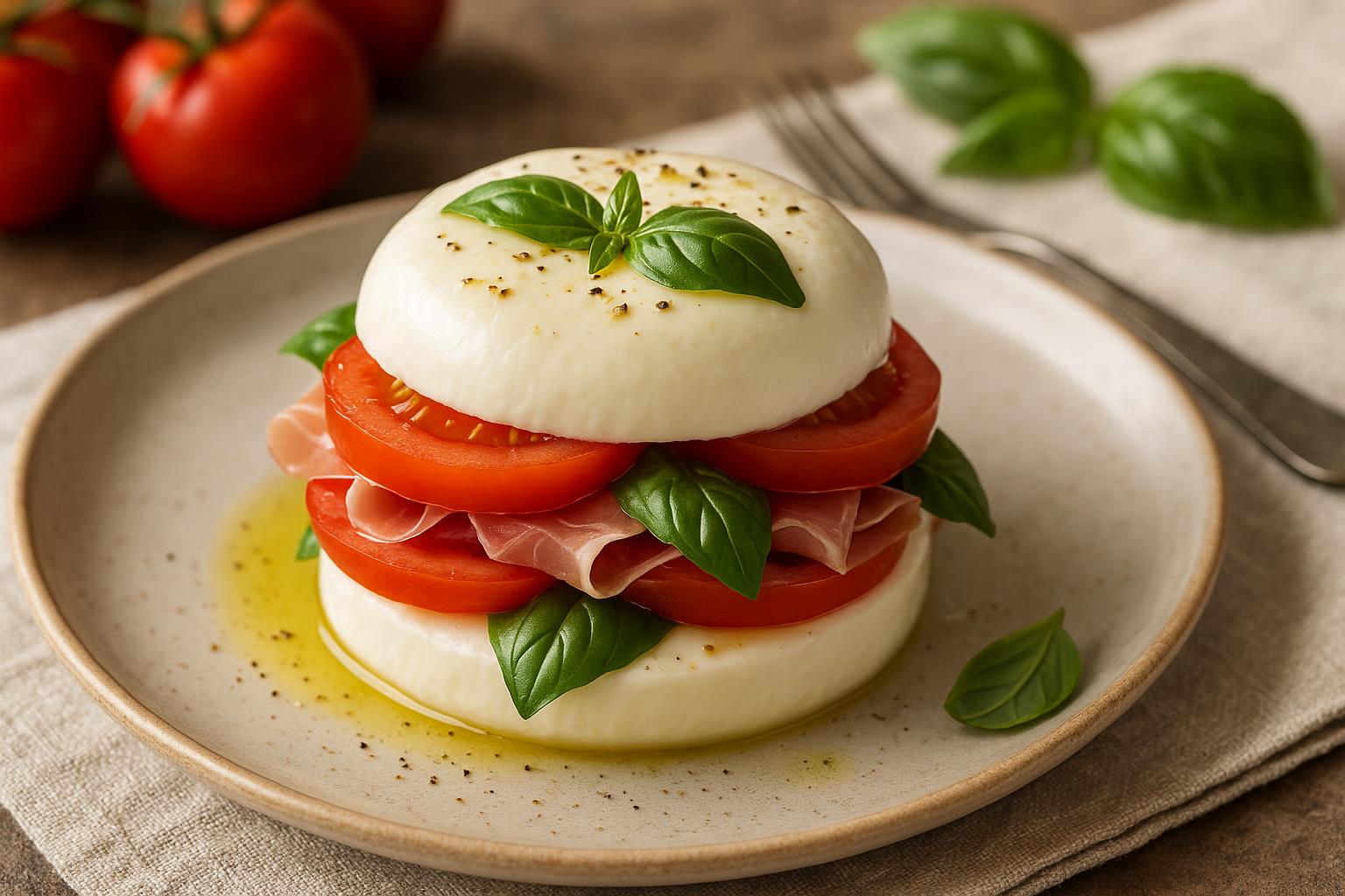 Hamburger di mozzarella
