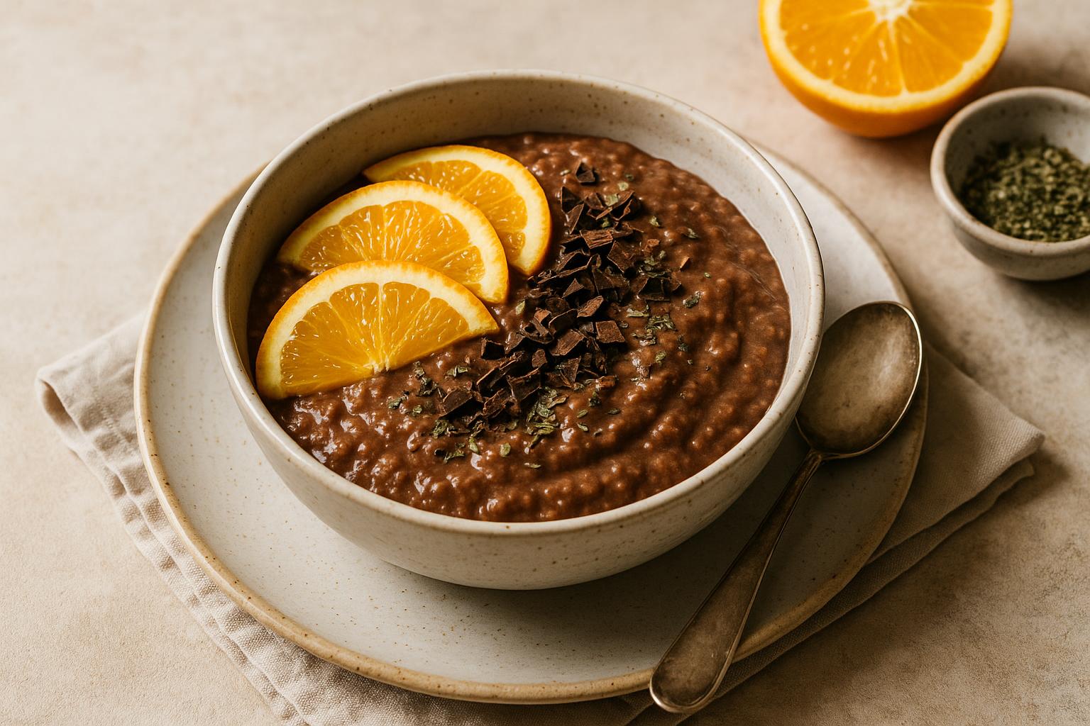 Porridge cioccolato e arancia - Basilico Secco