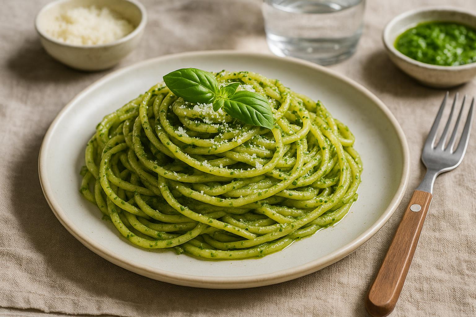 Pasta con Pesto alla Genovese