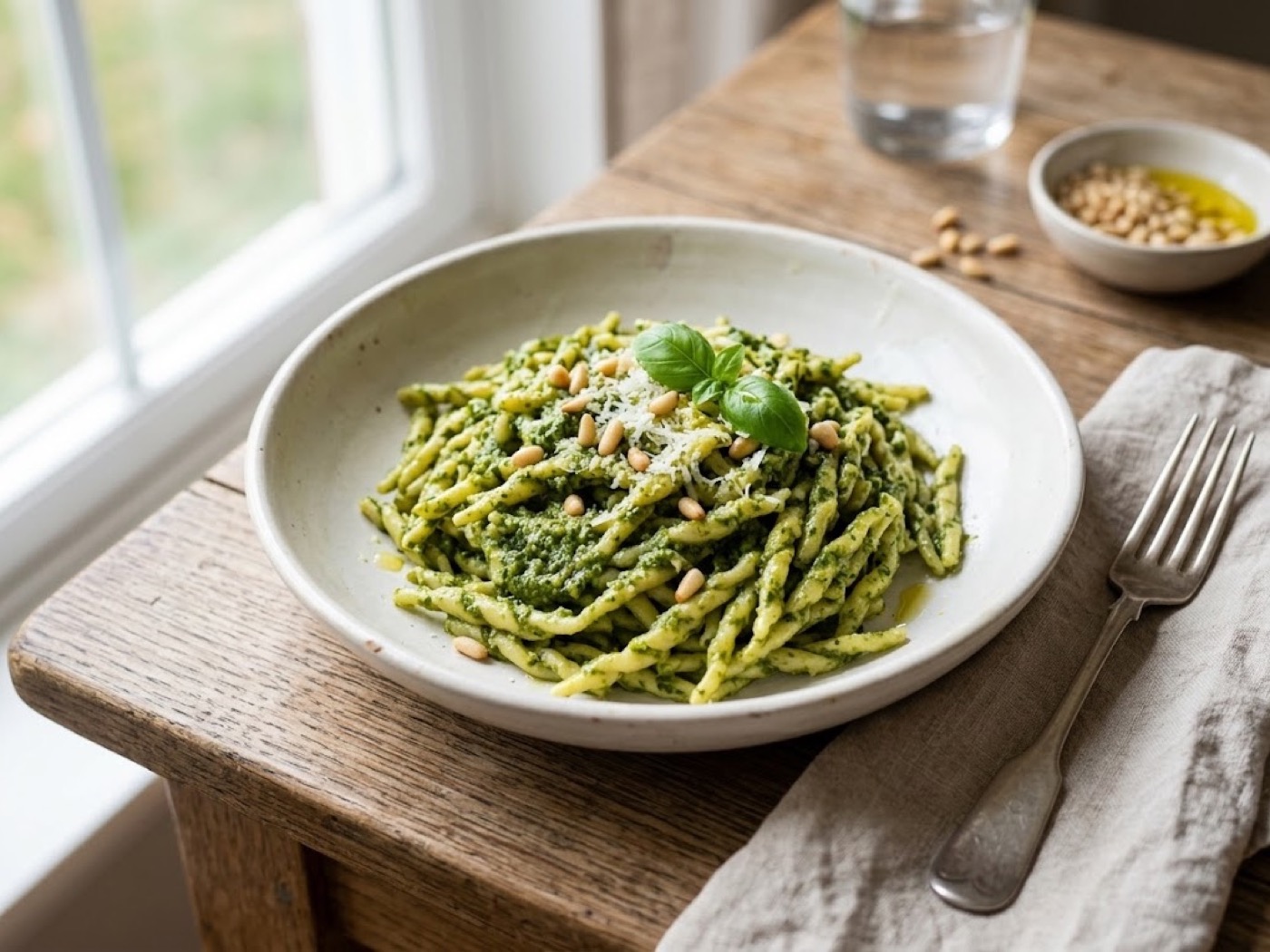 Pasta con Pesto alla Genovese