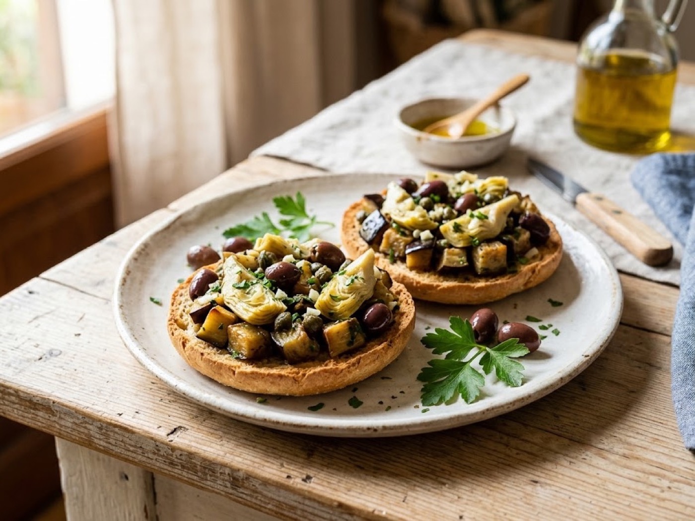 Frisella Melanzane e Carciofini