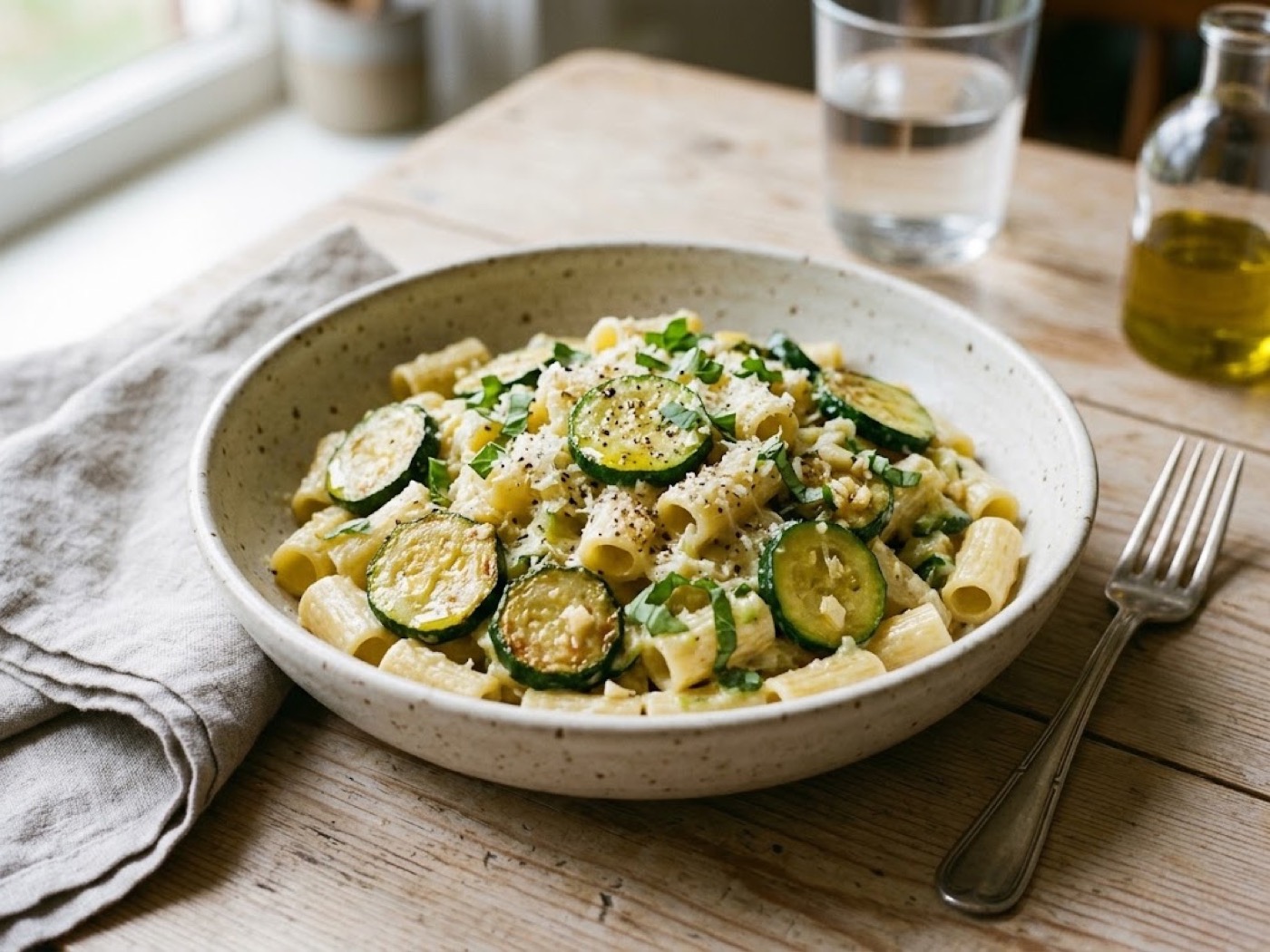 Pasta con le zucchine