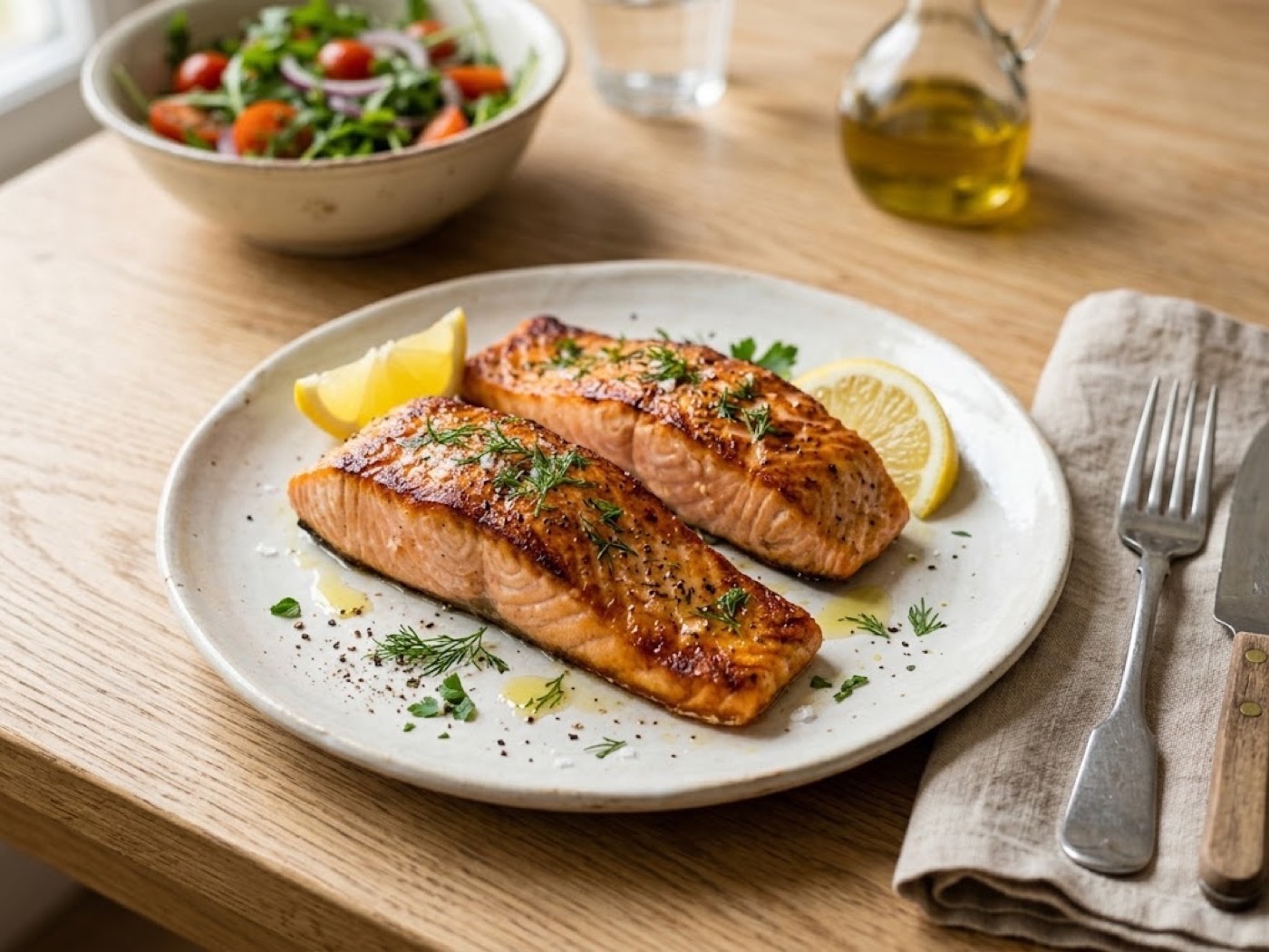Salmone alla piastra