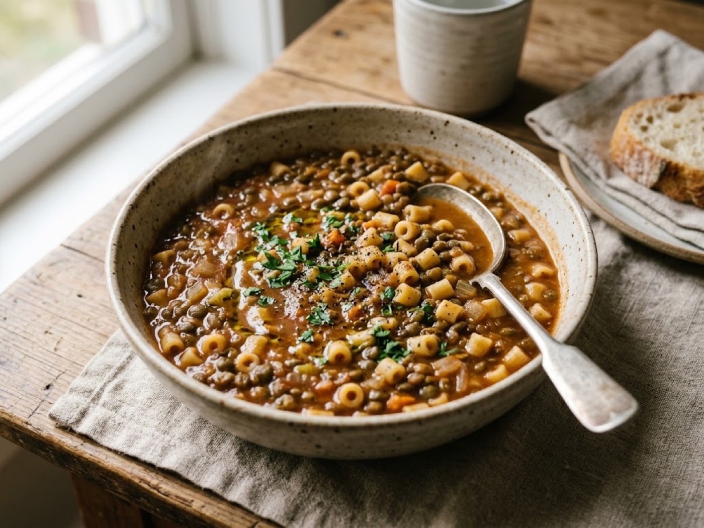 Pasta e lenticchie