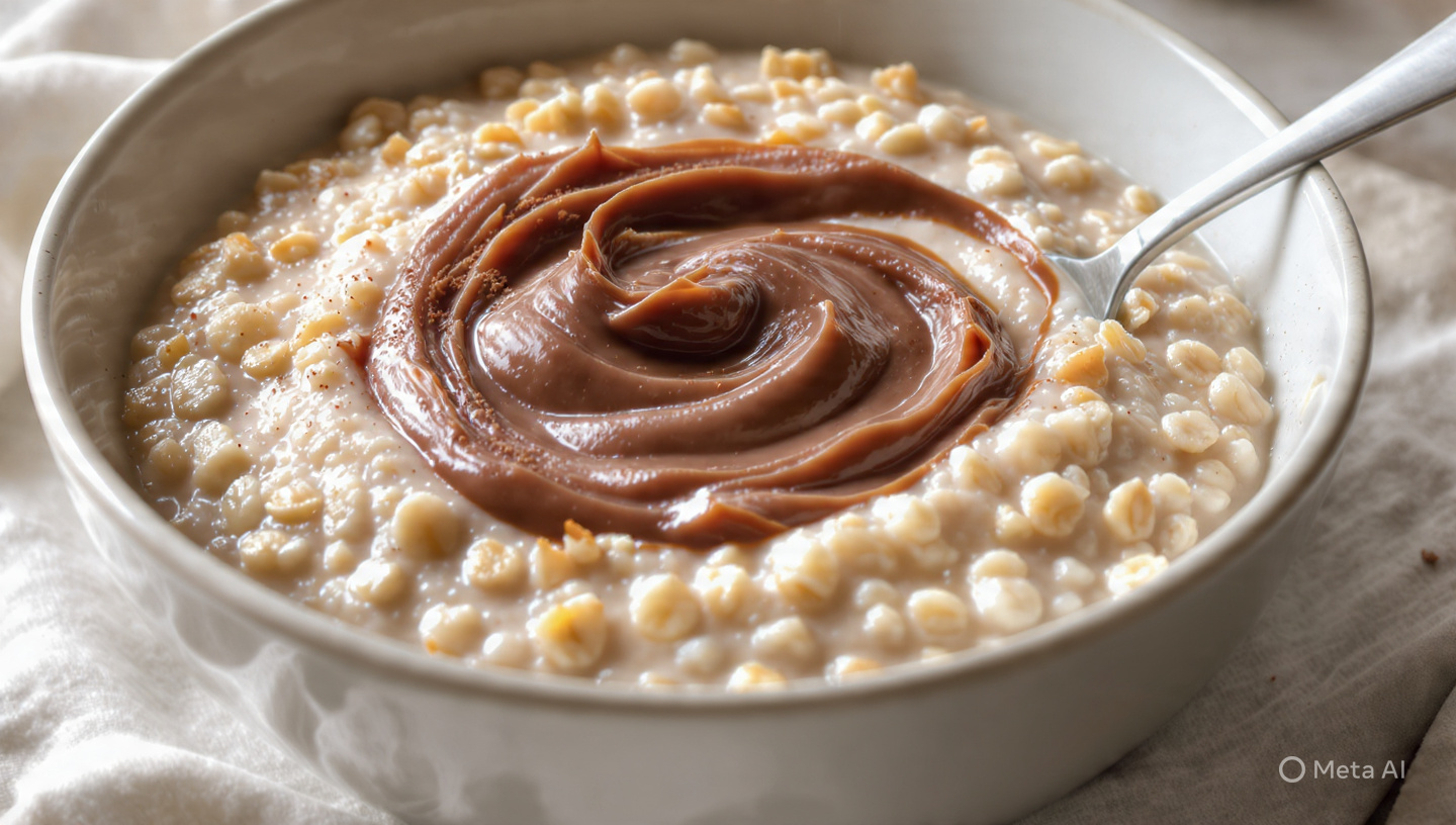 Porridge con nutella