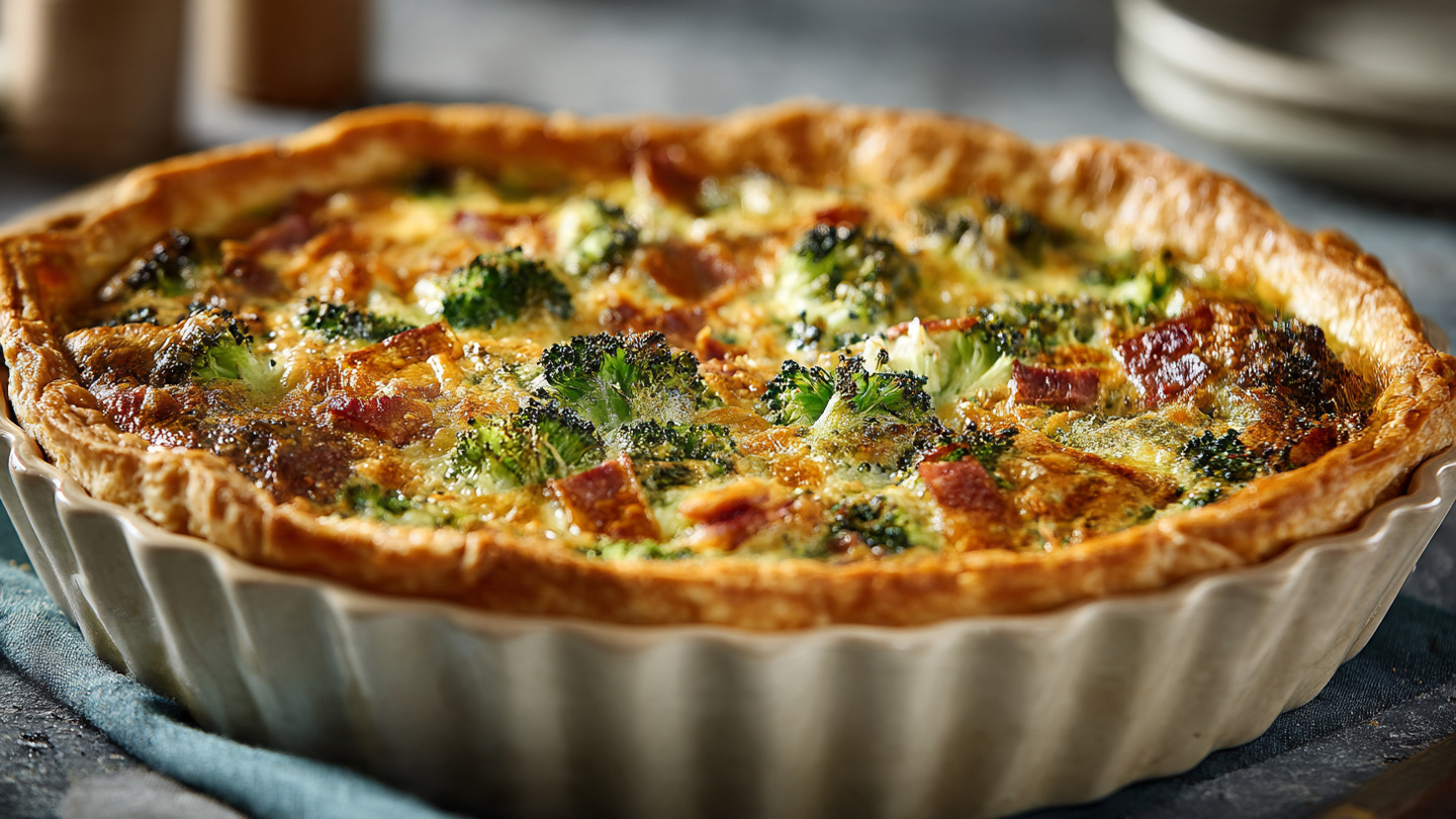 Torta salata con broccoli