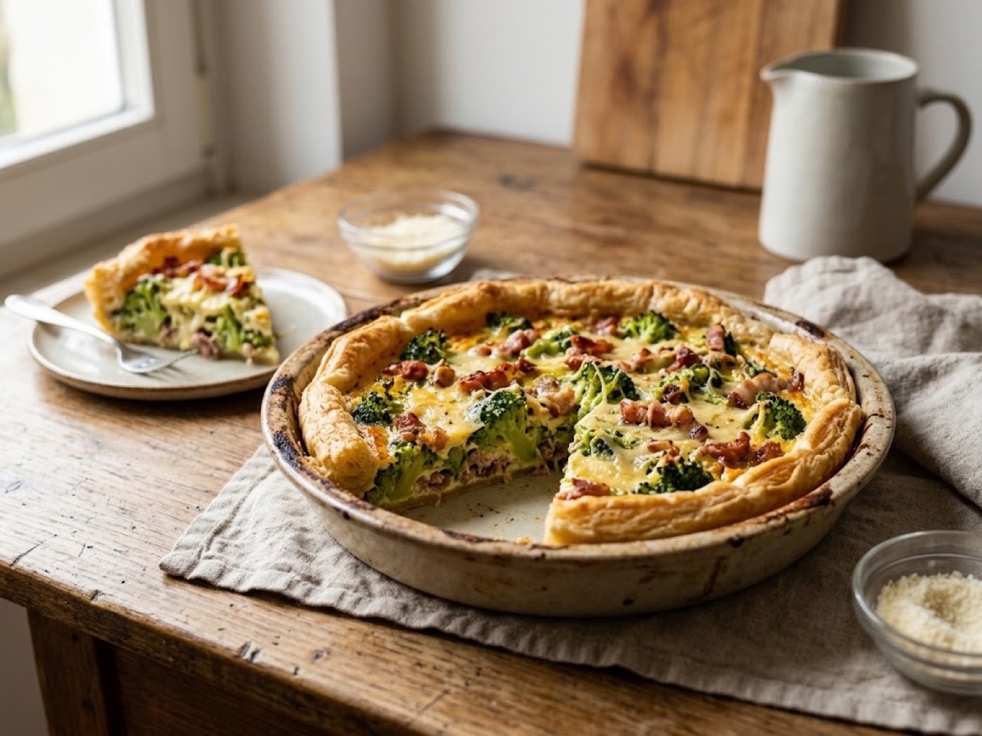 Torta salata con broccoli