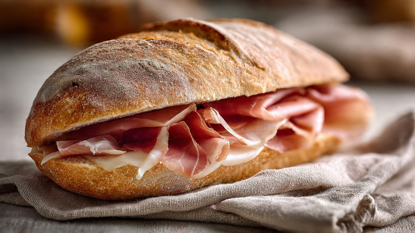 Panino al prosciutto crudo