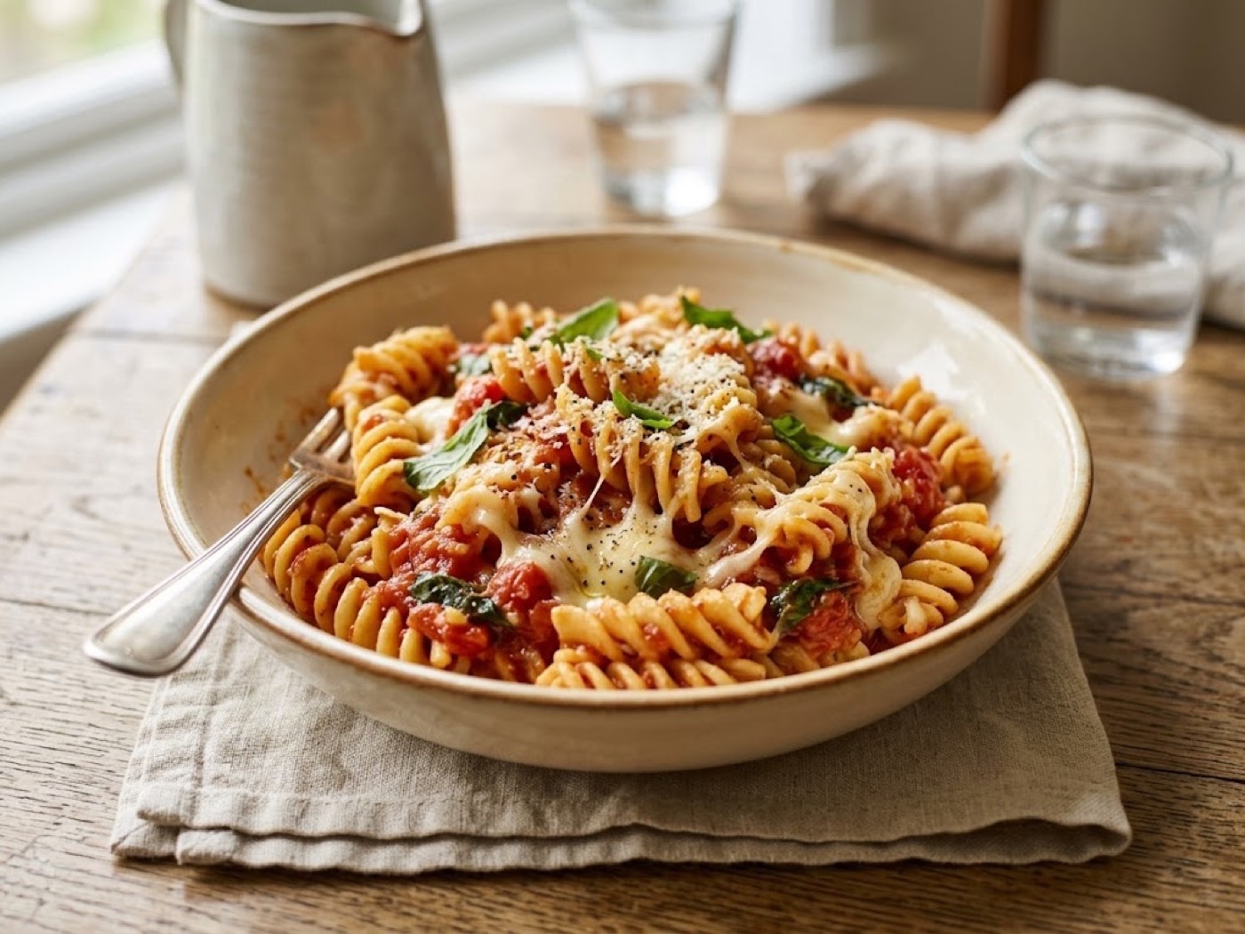 Fusilloni al Sugo e Scamorza