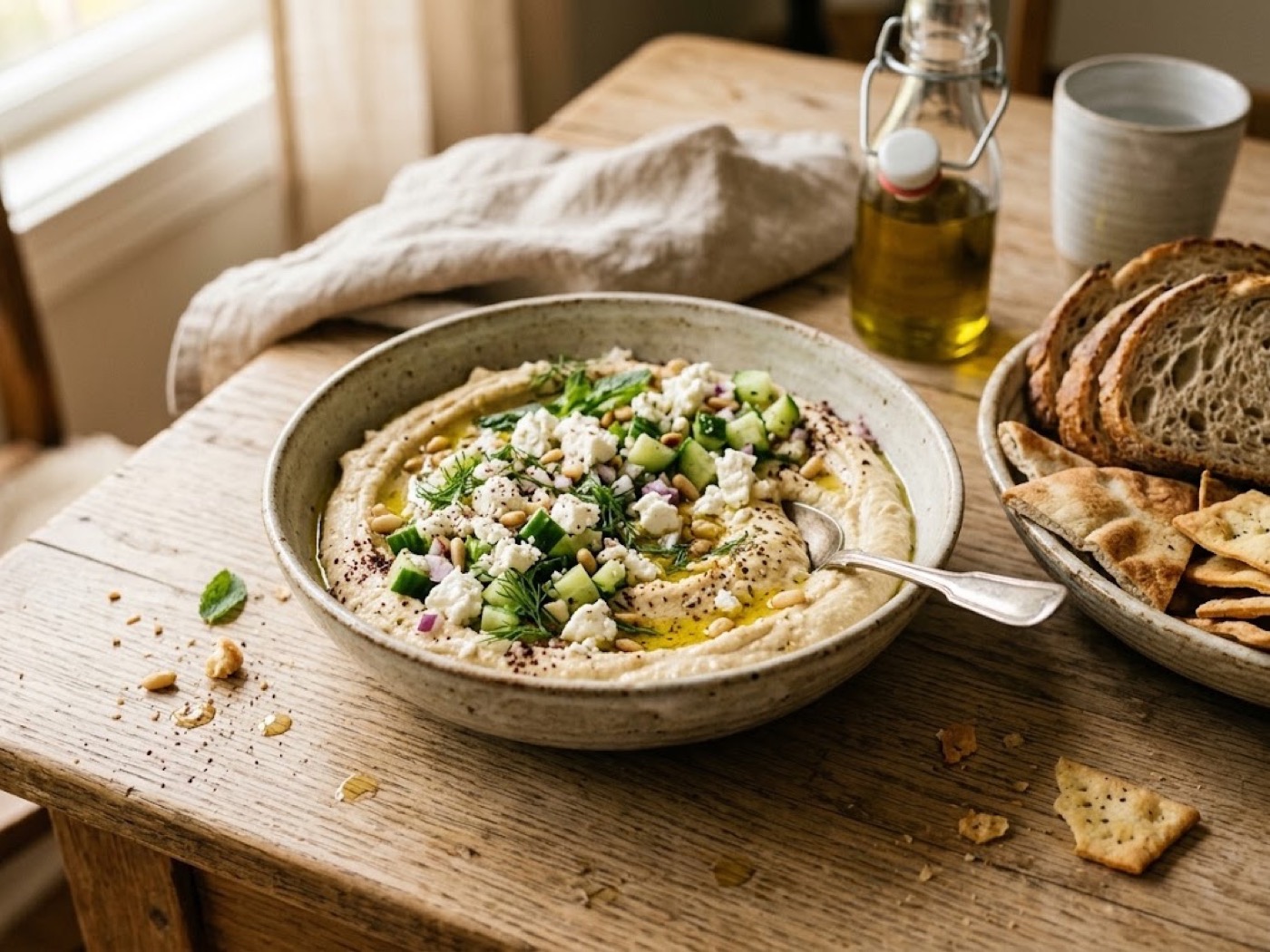 Hummus di feta