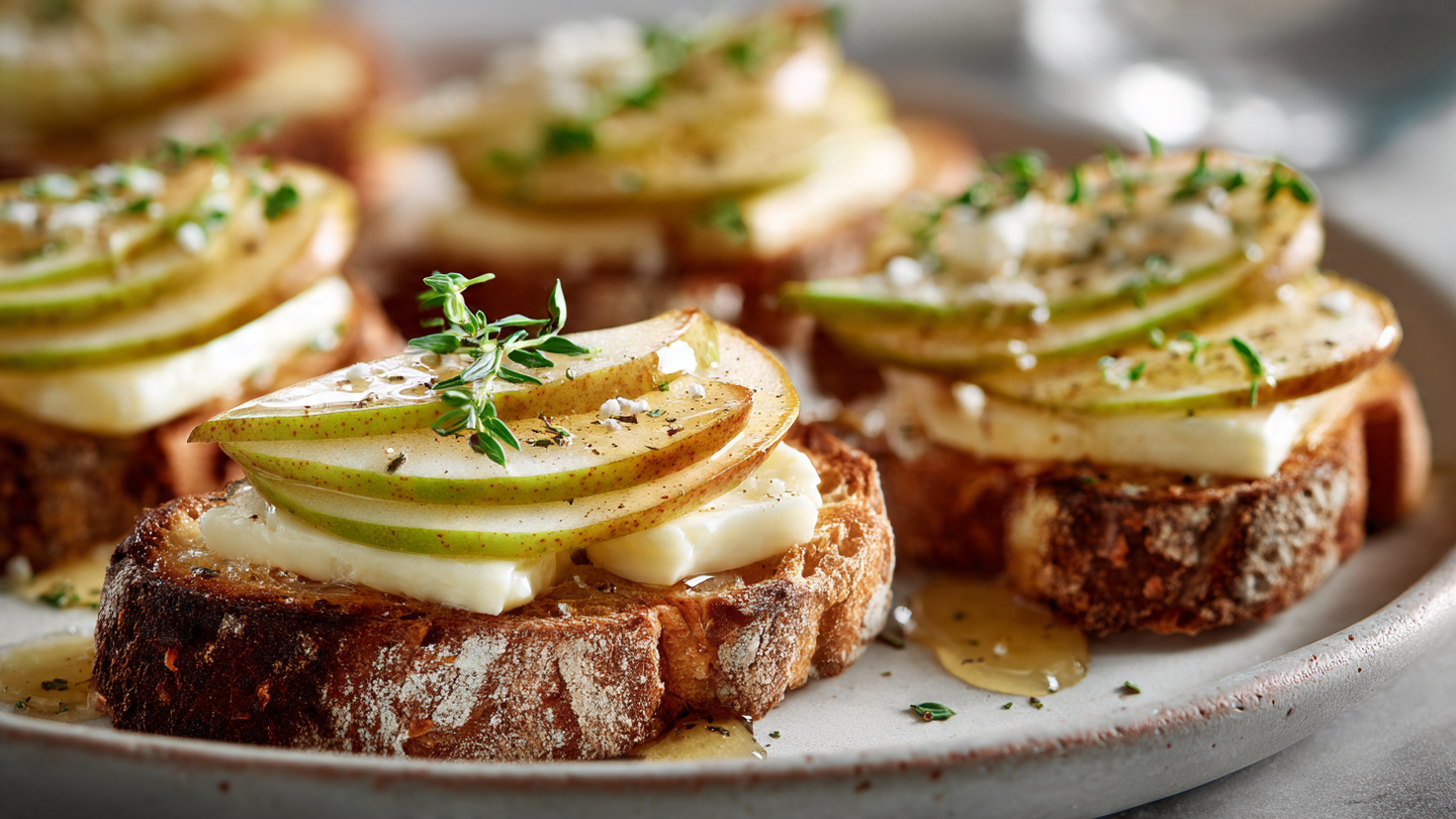 Bruschetta Brie e Pere