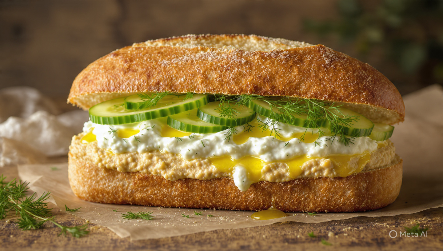 Pane Hummus e Tzatsiki