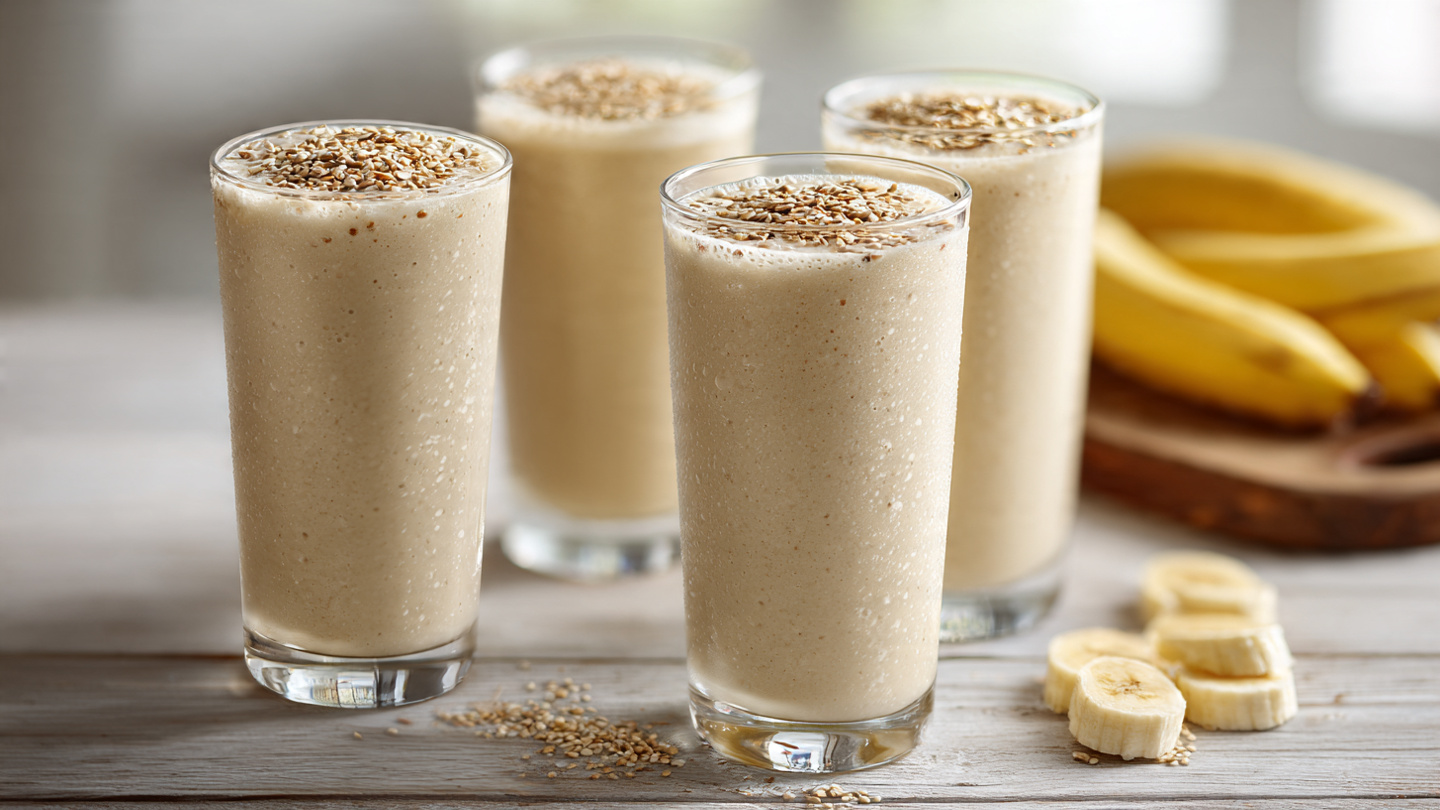 Frullato di banana rinforzato