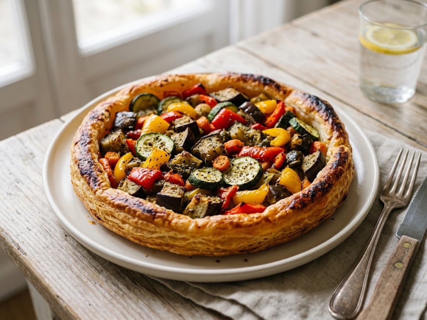 Torta salata con verdure