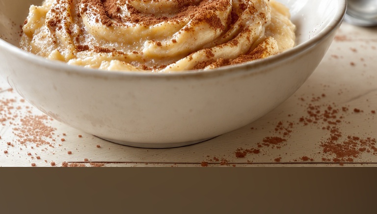 Banana schiacciata con cacao amaro e cannella