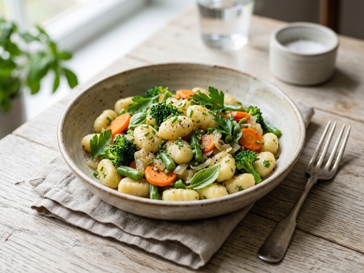 Gnocchi primavera light