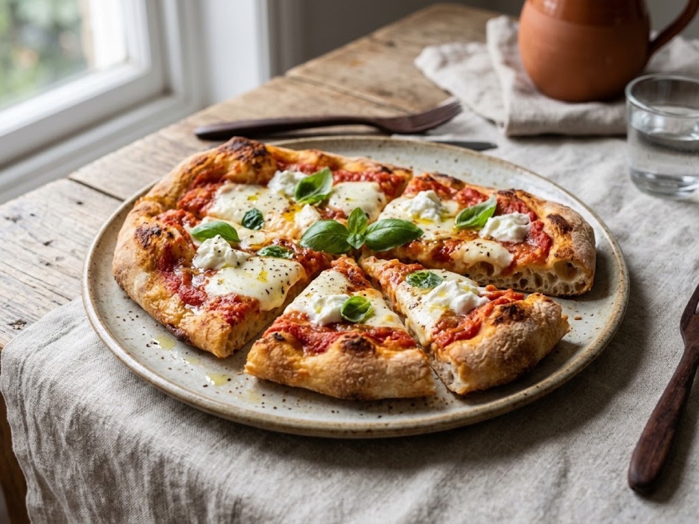 Pinsa Bufala e Pomodoro