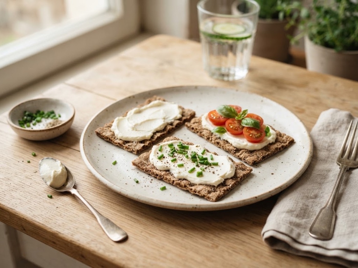 Cracker di segale + formaggio light