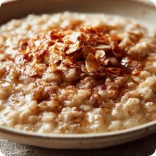 Dessert di riso e sciroppo d acero