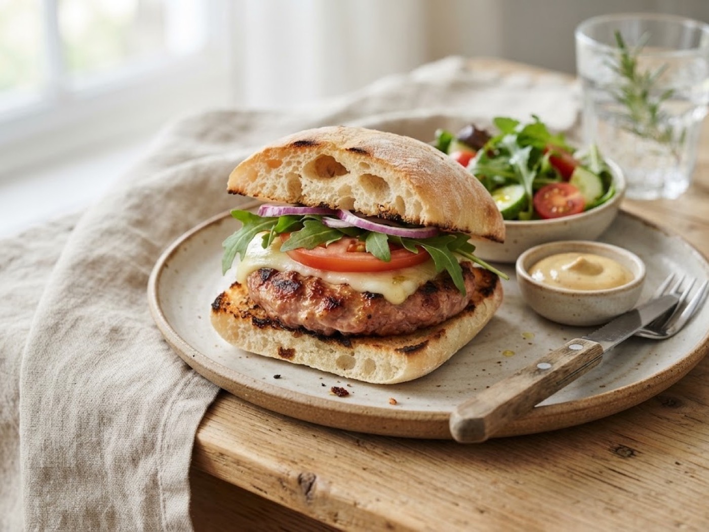 Hamburger di prosciutto