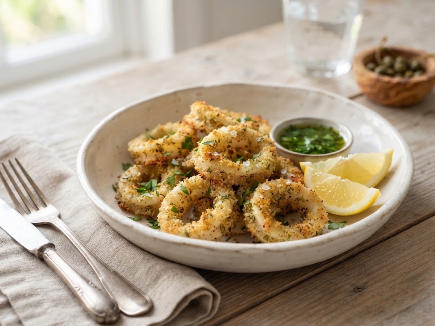 Anelli di totano gratinati al forno