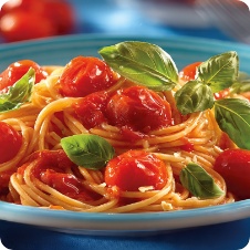 Pasta con pomodorini freschi