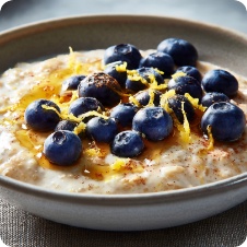 Porridge Limone e Mirtilli