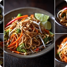 Linguine in salsa satay
