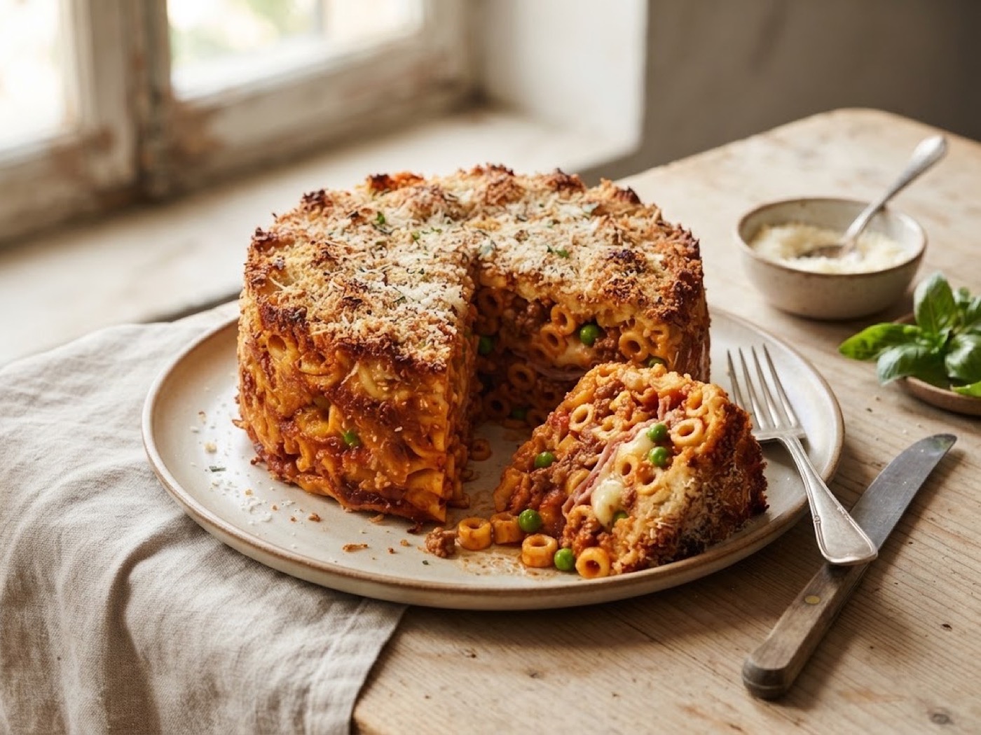 Timballo di anelletti alla siciliana