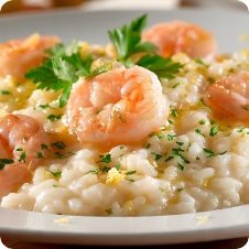Risotto limone e gamberi