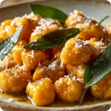 Gnocchi di zucca burro e salvia