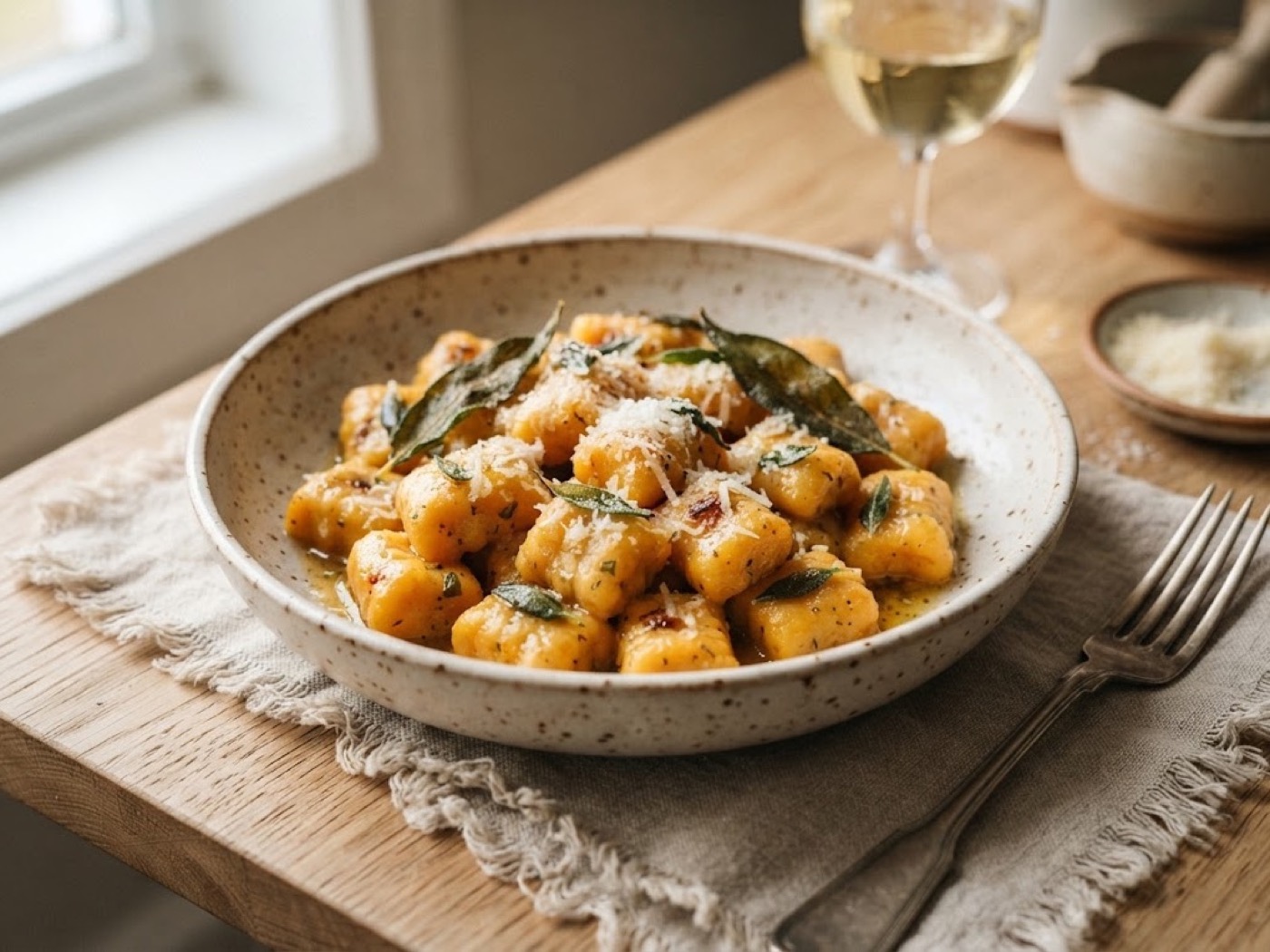 Gnocchi di zucca burro e salvia