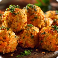 Polpette di ceci e carote