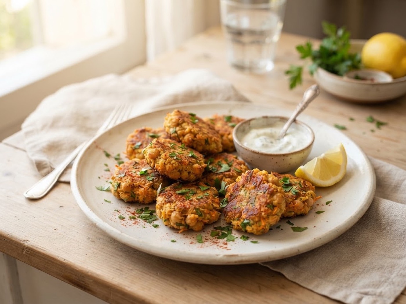 Polpette di ceci e carote