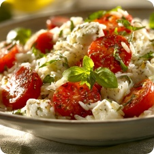 Insalata di riso caprese