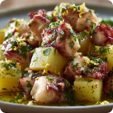 Polpo e patate al limone