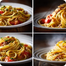 Pasta con alici e pomodorini
