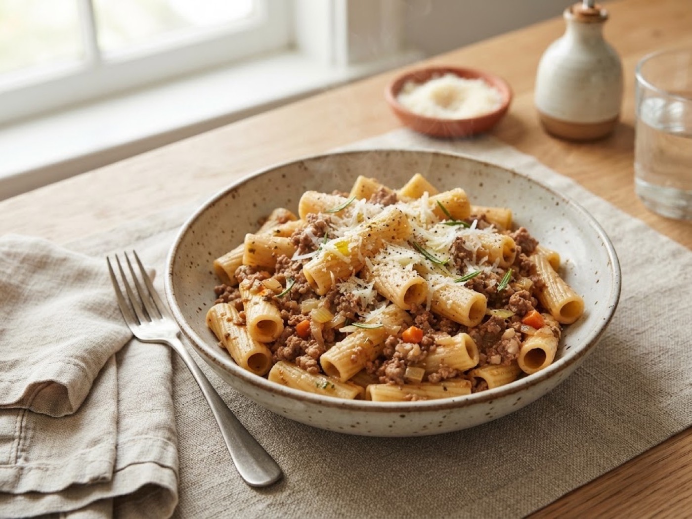 Pasta al ragù bianco