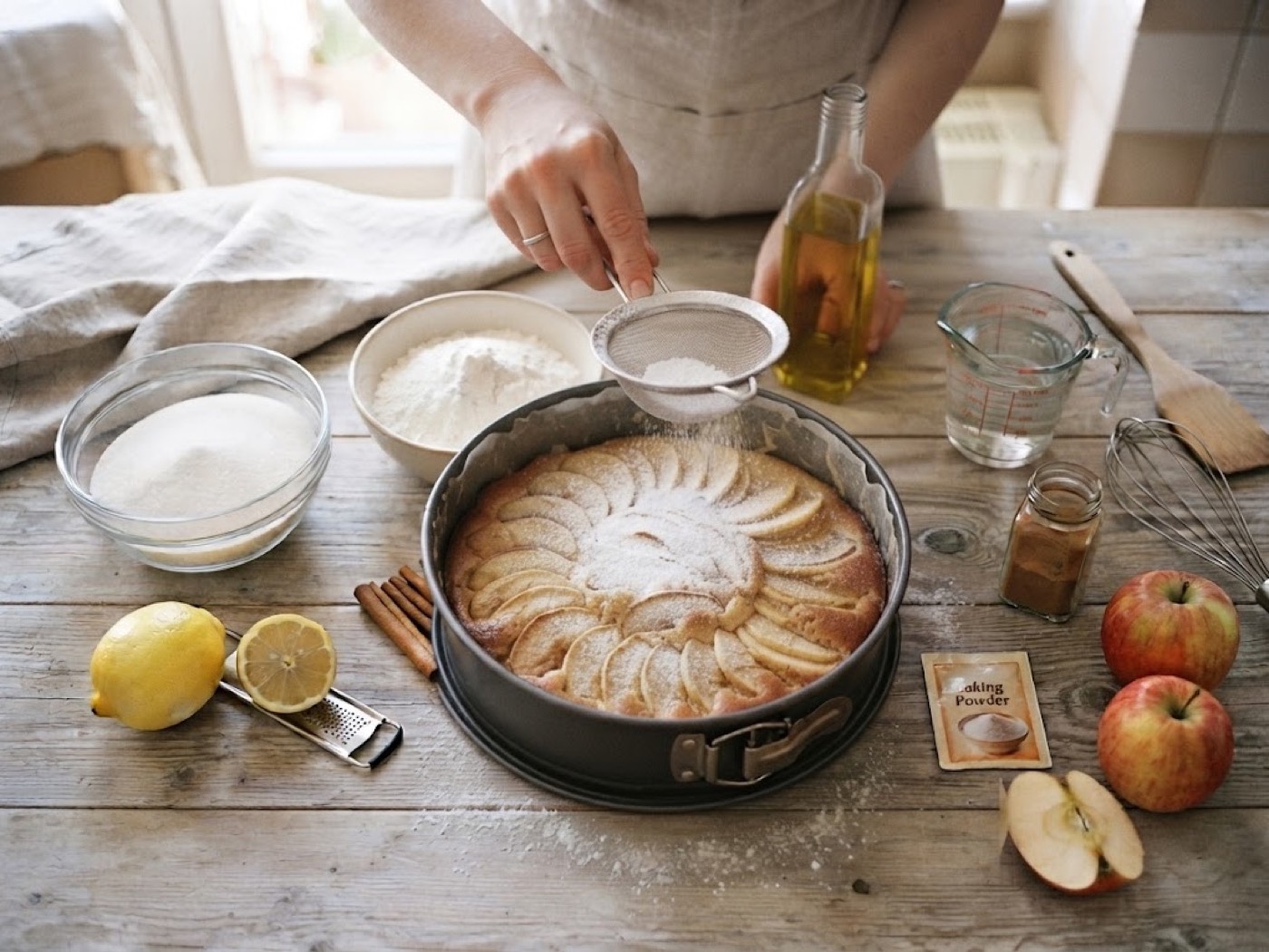 Torta di mele soffice, passaggio 7