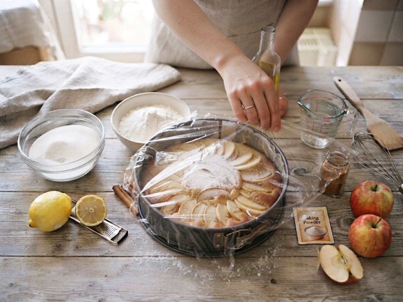 Torta di mele soffice, passaggio 8