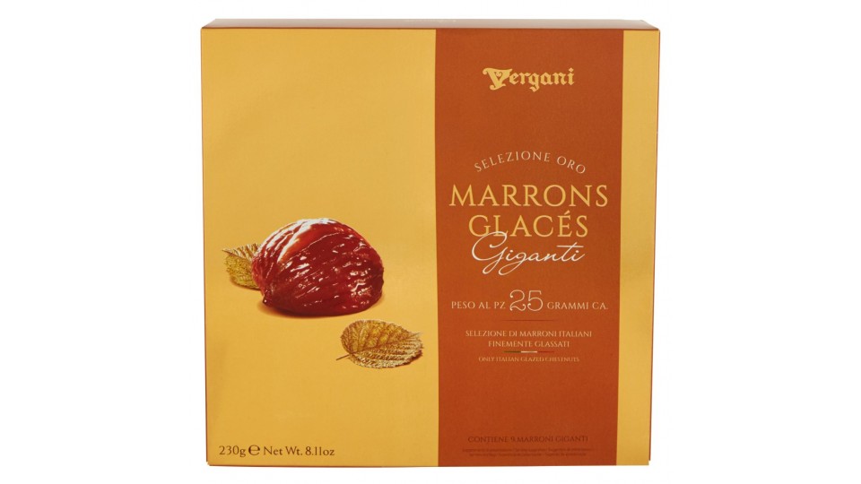 Marrons Glacés Giganti (Peso al Pz. 25 Grammi Ca.) - Scat. Regalo