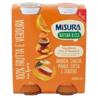 Bevanda Natura Ricca Arancione 100% Frutta & Verdura con Spezie 