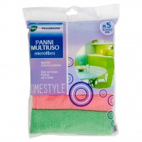 Panni Multiuso Microfibra 30x30 Cm 5 Pz