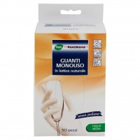 Guanti Monouso in Lattice Naturale Taglia Media 50 Pz