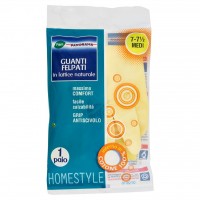 Guanti Felpati in Lattice Naturale 7-7½ Medi 1 Pz