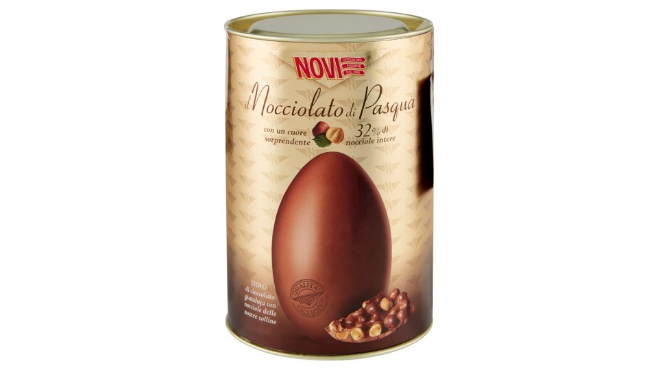 Il Nocciolato di Pasqua Uovo di Cioccolato Gianduja con Nocciole delle Nostre Colline