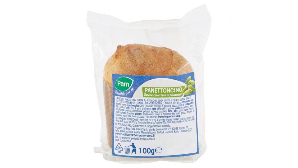 Qualità per Te Panettoncino Farcito con Crema di Pistacchio