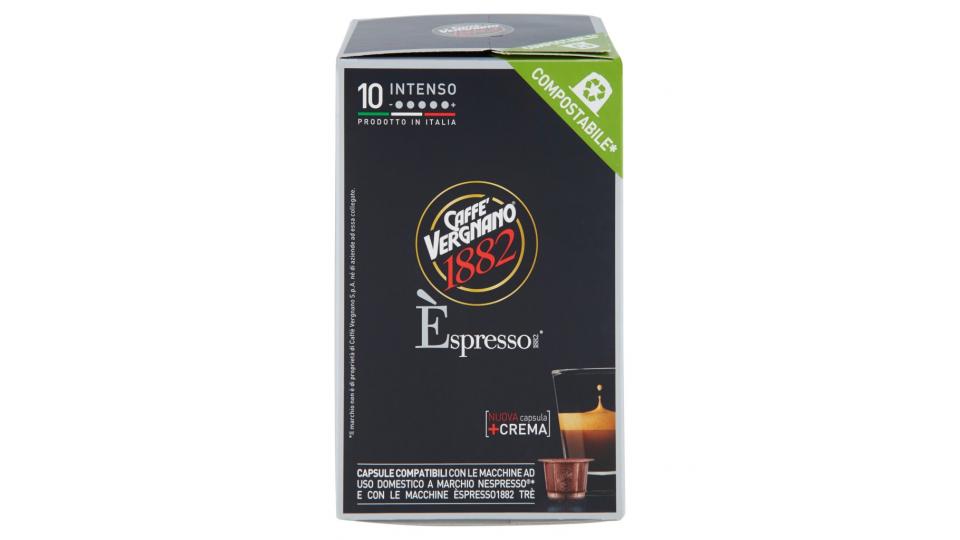 Caffè Vergnano 1882 Èspresso1882 Intenso 10 Capsule Compatibili