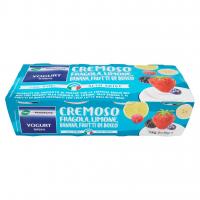 Yogurt Intero Cremoso Fragola, Limone, Banana, Frutti di Bosco  (125g x 8)